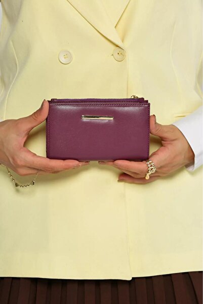 AURA fermuarlı kadın cüzdan