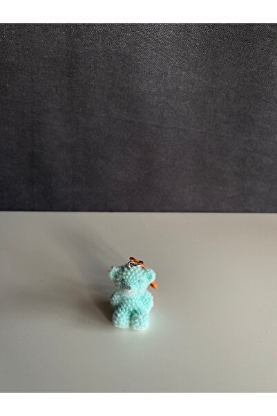 Hiis Store Pofuduk Örgü Ayıcık Çanta ve Cüzdan Charmı - El Yapımı Peluş Anaht...