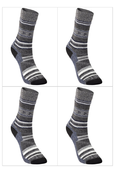 Evolite Nord Merino Socks-Blue Set of 4