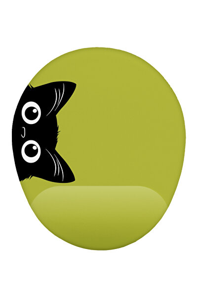 iyi fikirler Afacan Kedi Bilek Destekli Mouse Pad Renkli Zemin