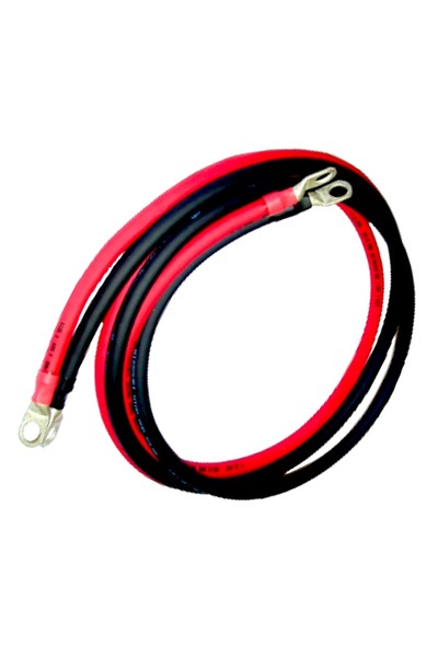 OEM Battery cable set, section 10 mmp, 2x50 cm, red, black, 10 mm lugs, for i...