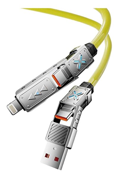 The Bros 4-in-1 USB-C Cable, 240W PD 5A Fast Charging Cable & Data Sync, 5FT ...