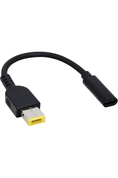 The Bros 15cm 65W USB Type-C Female to Slim Tip Power Charging Cable, for Len...