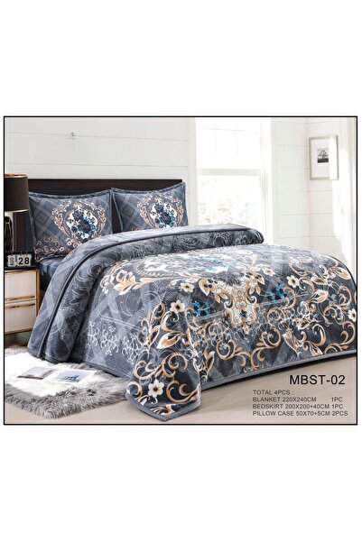 morden Korean double blanket set, embossed and patterned, 4 pieces, 8 kg, lux...