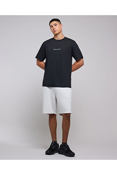 R&B Typography Print Active T-Shirt With Crew Neck And Short Sleeves