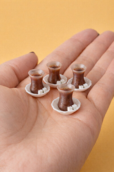 CharmFancy 2'Li Süvari Kahve K– Bebek Evi Mini Minyatür Aksesuar ve Diorama D...