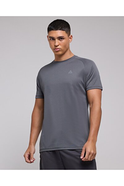 R&B Logo Detail Active T-Shirt With Crew Neck And Short Sleeves