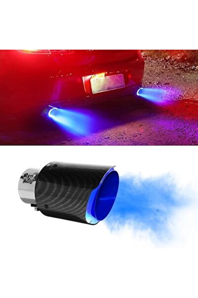 BIUPSER Ornament cu LED albastru pentru vârful de evacuare