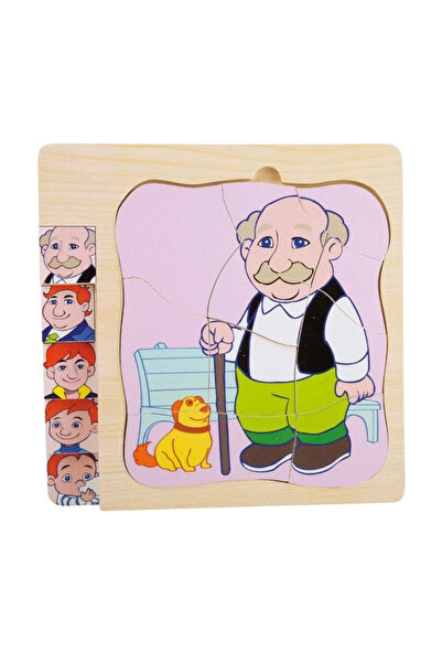 OEM Puzzle Montessori din lemn cu 5 straturi,bunic