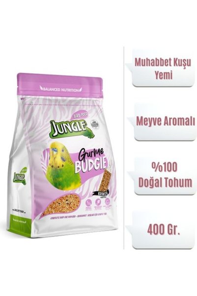 Jungle Gurme Muhabbet Kuşu Yemi 400 Gr. *kraker Hediyelli