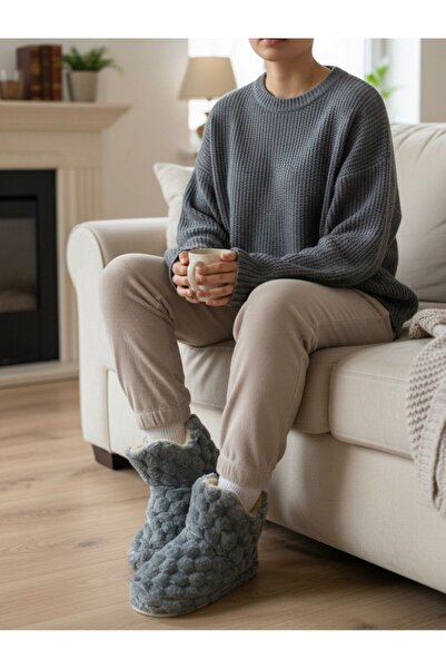 mustey Non-Slip Sole Slippers House Boots