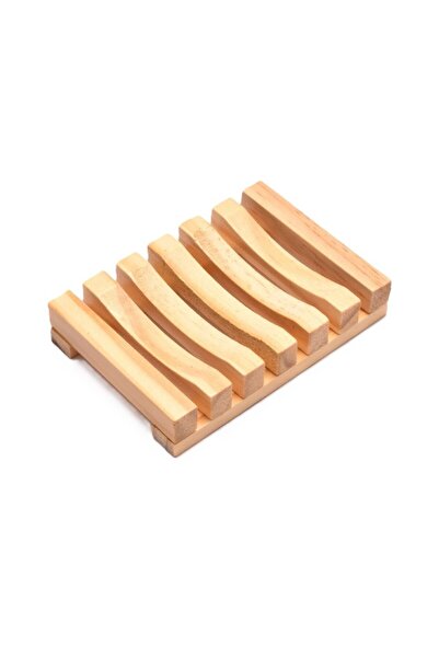 OEM Bamboo Soap Dish with Drain, 11.5x8 cm,