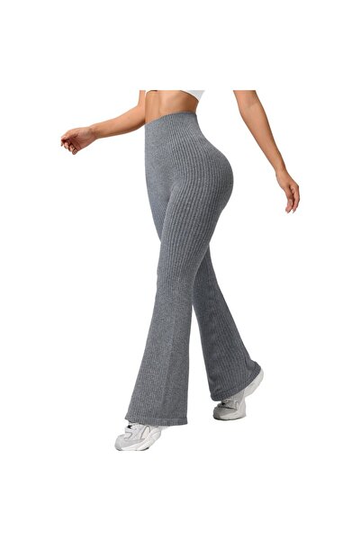 Flippy Women's Sports Pants, Flippy, for Yoga, High Waist, Flared, Knitted, L...