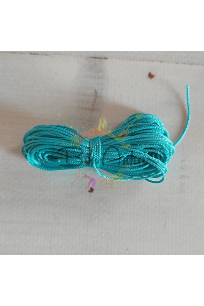 Bonanka 5 metre 1.0 mm Turkuaz Renk Paraşüt Makrome Bileklik Örgü İpi - 039