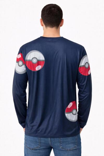 Generic Men’s Long Sleeve Printed T-Shirt | Silky Soft Polyester Satin Fabric...