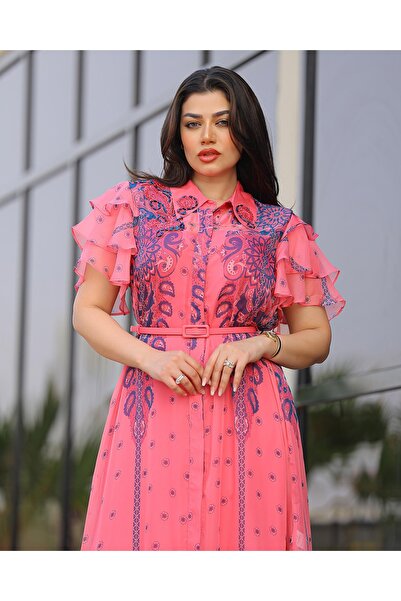 Opera Fashion Ramadan chiffon jalabiya with a luxurious design