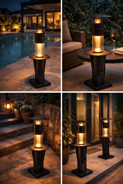 kraker Mini roket tipi pelet soba tepsili 40 cm