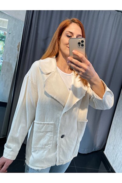 Santorini Gabardin Taş Rengi Ceket