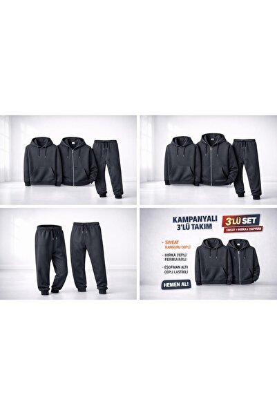 SULVERY ΑΝΔΡΙΚΟ ΣΕΤ 3' ΤΕΜΑΧΙΩΝ ΧΕΙΜΕΡΙΝΟ επένδυση fleece ΦΟΡΜΑΡΙΣΤΙΚΟ ΠΑΝΤΕΛ...