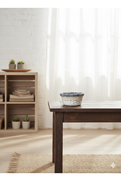 PANALI Natural Wicker Organizing Basket – 20X20X8 cm