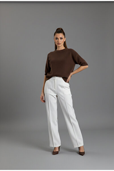 Birbal High Waist Front Palazzo Trousers