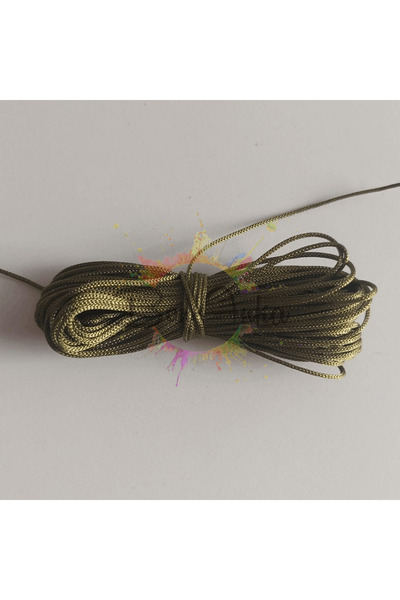 Bonanka 5 metre 1.0 mm Yeşil Renk Paraşüt Makrome Bileklik Örgü İpi - 030