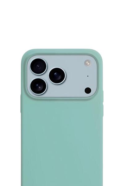 PiyasaSepeti iPhone 17 Pro Max Liquid Lansman Silikon Kılıf Mint Yeşil