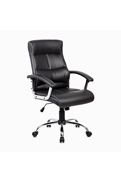 Kiwari Rei ergonomic chair, chrome base, silent nylon wheels, PU+PVC upholste...