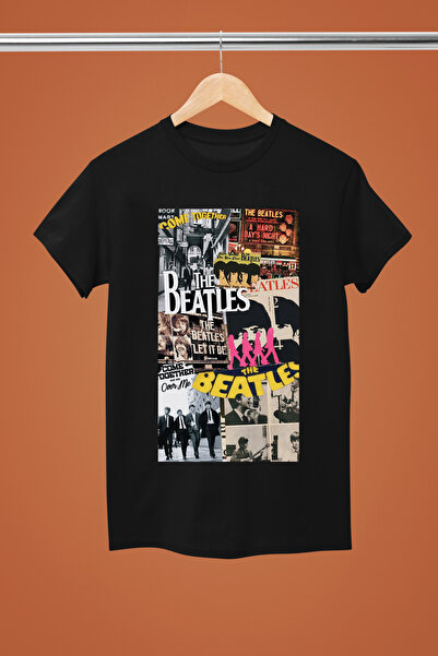 MAGORS Beatles Printed Cotton Short Sleeve Regular Fit Rock Tshirt