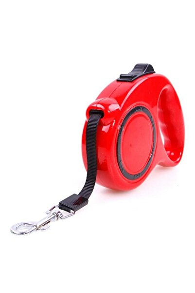 SüslüPati Automatic Extending Dog Leash Red 3 Meters