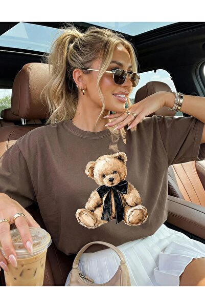 Jose Clothing oversized Κοντομάνικο μπλουζάκι Bear με τύπωμα