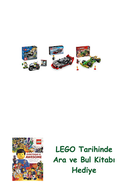 Bloomsbury Lego Vehicles Set 283 (60455 + 76921 + 71828) + Lego Search and Fi...
