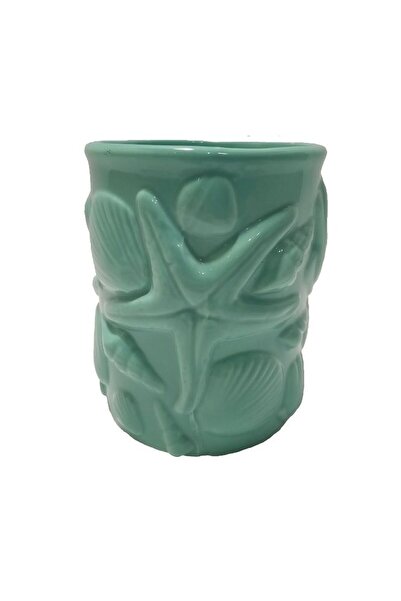 Bosphorus DİŞ FIRÇALIK,MACUNLUK DENİZ YILDIZI SERAMİK 7,5x7,5x9,4cm BANYO SETİ