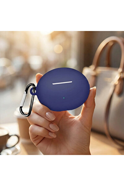 CaseOnn حافظة هواوي فري بادز 5i/هواوي فري بادز 6i مع حزام، سيليكون غير لامع ب...