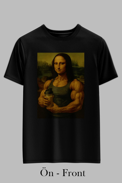 OXVİN Buff Lisa - Baskılı Regular Siyah T-shirt/Tişört