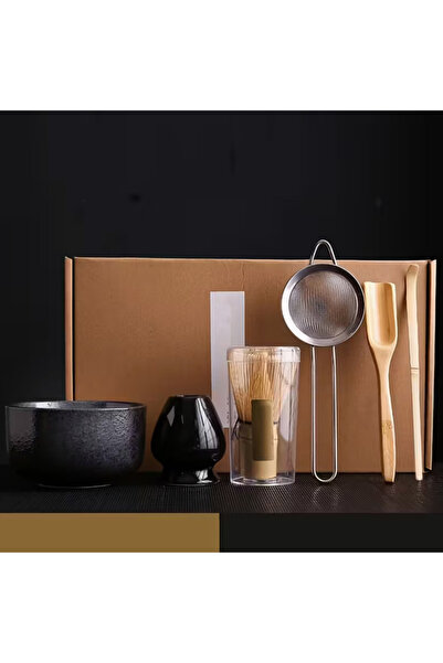 YUMİ مجموعة تحضير ماتشا مكونة من 6 قطع على الطريقة اليابانية