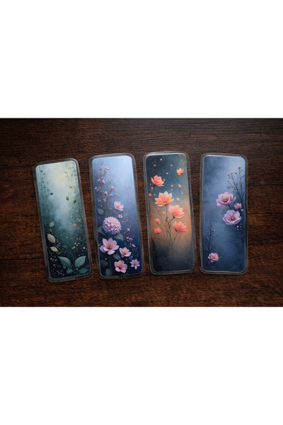 asya bijuteri Book Mark Set – Durable Bookmark in Pastel Colors with Floral P...