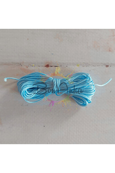 Bonanka 5 metre 1.0 mm Bebe Mavi Renk Paraşüt Makrome Bileklik Örgü İpi - 056
