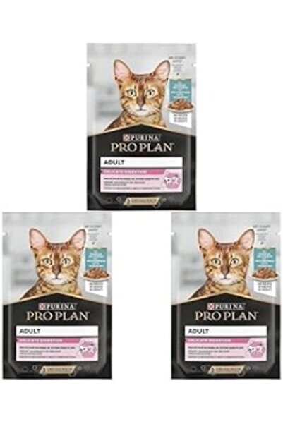 Pro Plan Pouch Okyanus Balıklı Yetişkin Kedi Konservesi 85gr (3 paketi)