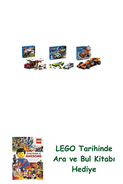 Bloomsbury Lego Vehicles Set 234 (60454 + 60415 + 60442) + Lego Search and Fi...