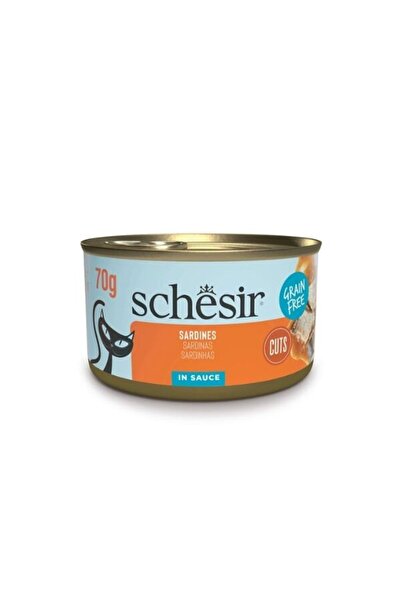 Schesir طعام معلب للقطط مع السردين في صلصة 70 جرام