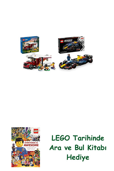 Bloomsbury مجموعة مركبات ليغو 113 (60454 + 77243) + هدية كتاب ليغو أرا آند بول