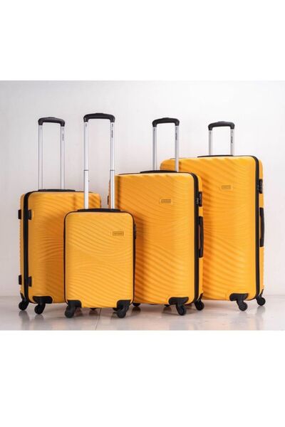 Stargold Best 4-piece hard ABS luggage set with 360-degree spinner wheels and...