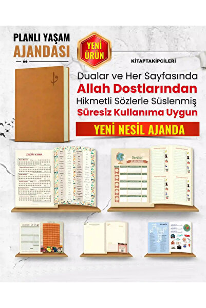 kitaptakipcileri Süresiz Planlı Yaşam Ajandası Stickerlı Faziletli Dualar İba...