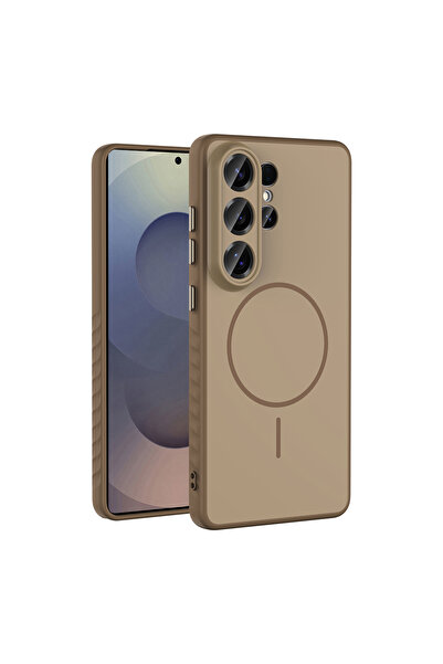 zore Galaxy S26 Ultra Kılıf M-safe Şarj Özellikli Tea Kapak