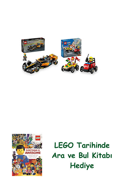 Bloomsbury مجموعة مركبات ليغو 169 (76919 + 60458) + هدية كتاب ليغو أرا آند بول