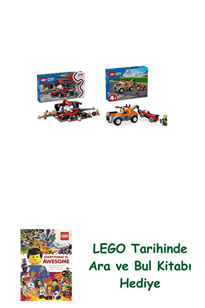 Bloomsbury Комплект Лего превозни средства 39 (60443 + 60435) + книга „Търси ...