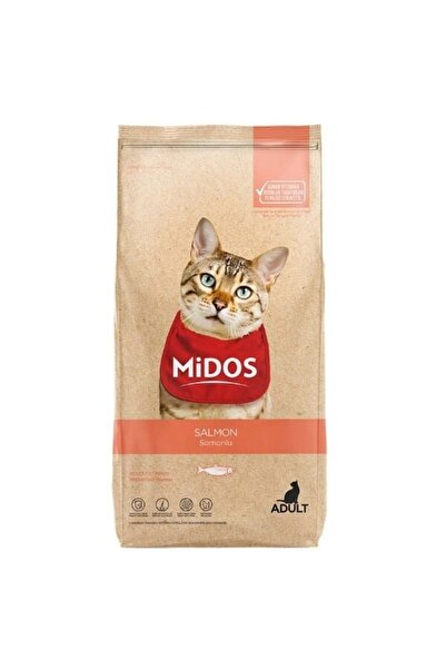 MİDOS طعام القطط البالغة بالسلمون والأرز 15 كجم
