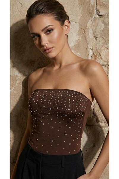 Maximix taşlı bodysuit
