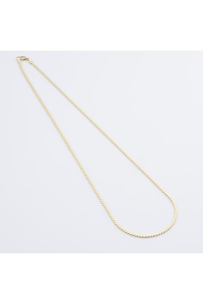 Zuum XUPING PREMİUM SERİ 14K EZME DÜZ ZİNCİR ÇELİK KOLYE
